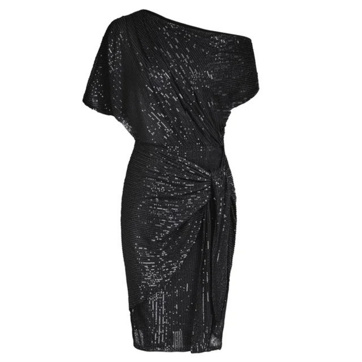 Élisabeth | Robe Cocktail Une Épaule Scintillante