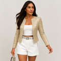 Louise | Blazer Sequins Ouvert Femme