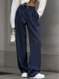 Gabrielle | Pantalon Large Rayé Femme