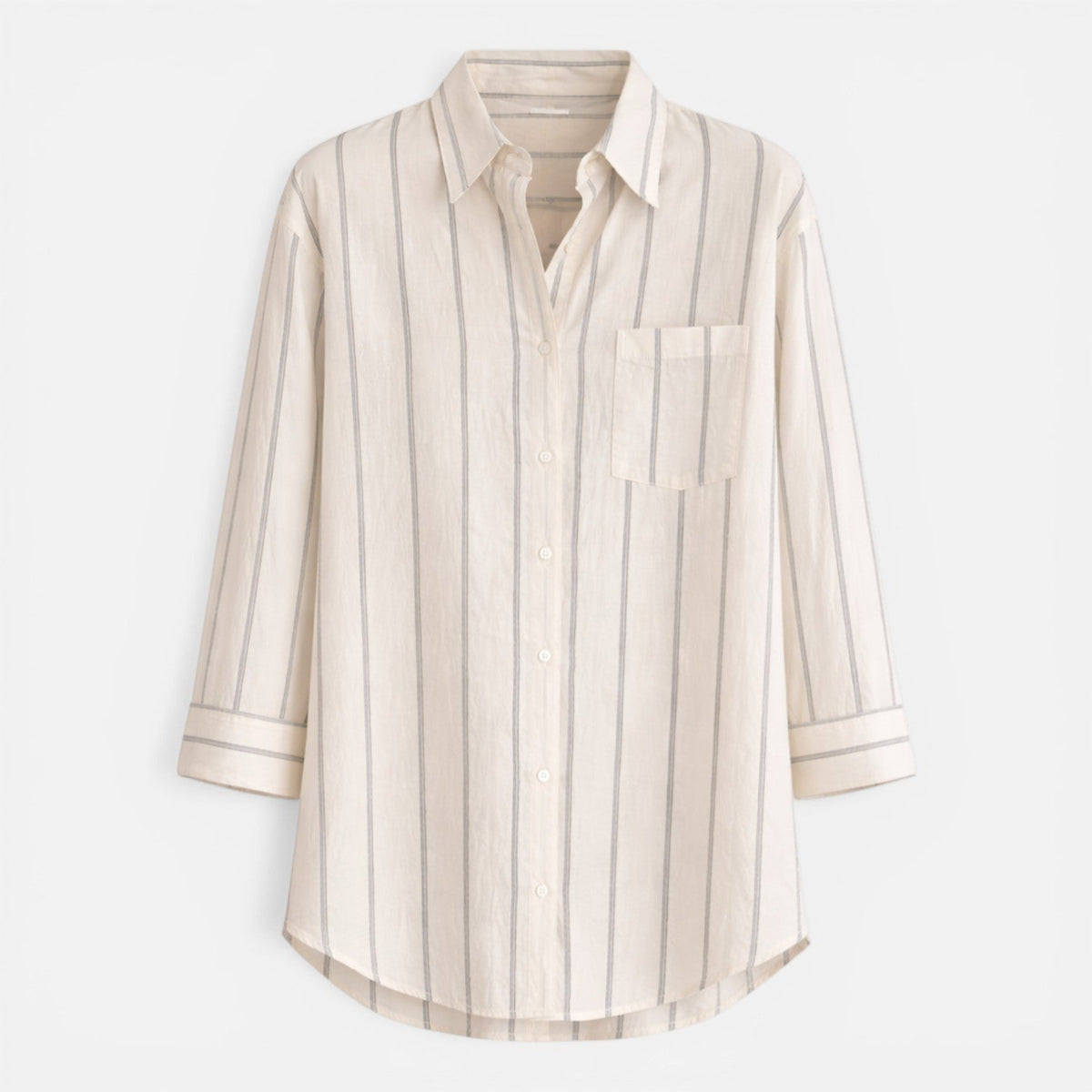 Karine | Chemise Rayée Boutonnée Femme