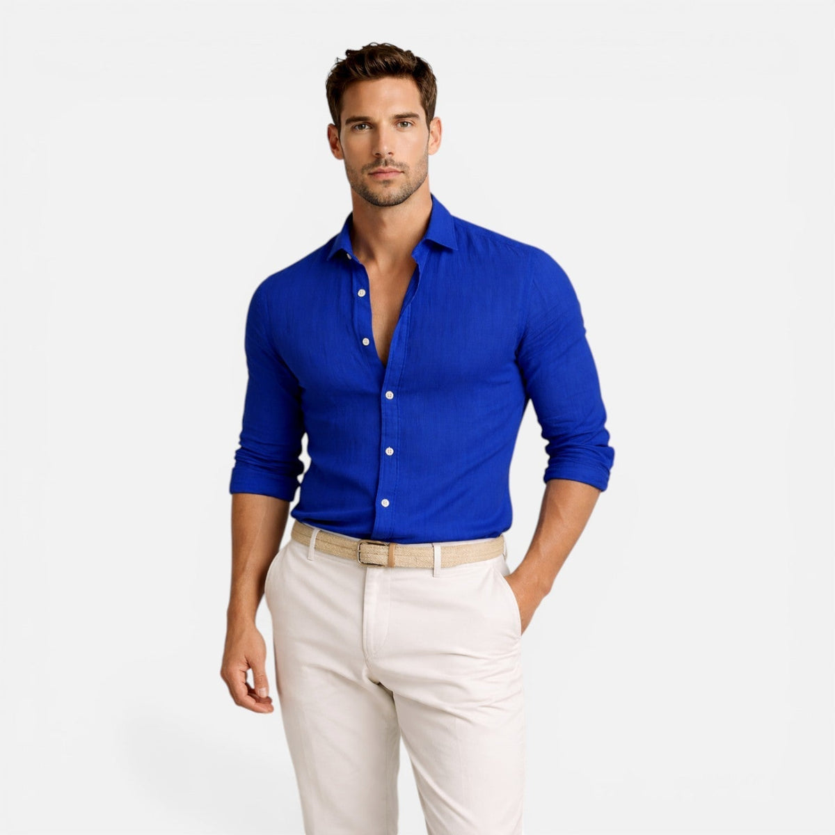 Honoré | Chemise Lin Coton Slim Fit