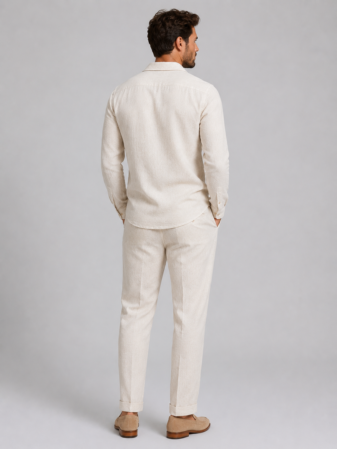 Tom | Ensemble Chemise & Pantalon Aspect Lin