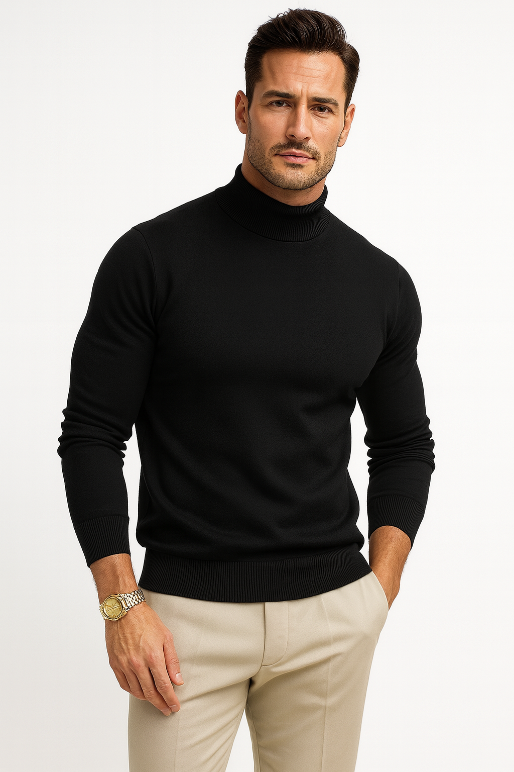Fiacre | Pull Col Roulé Maille Fine