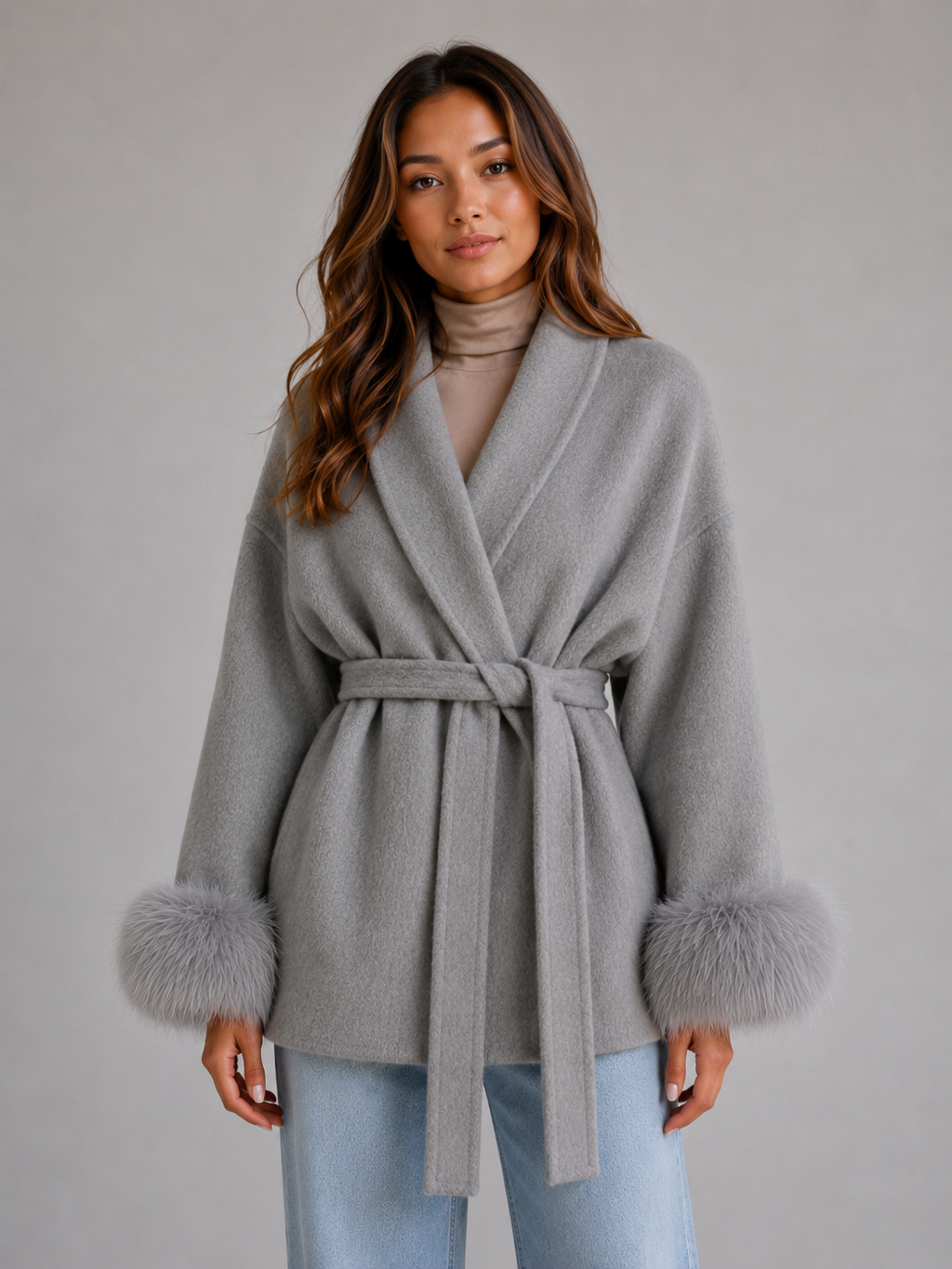 Joséphine | Manteau Laine Ceinturé