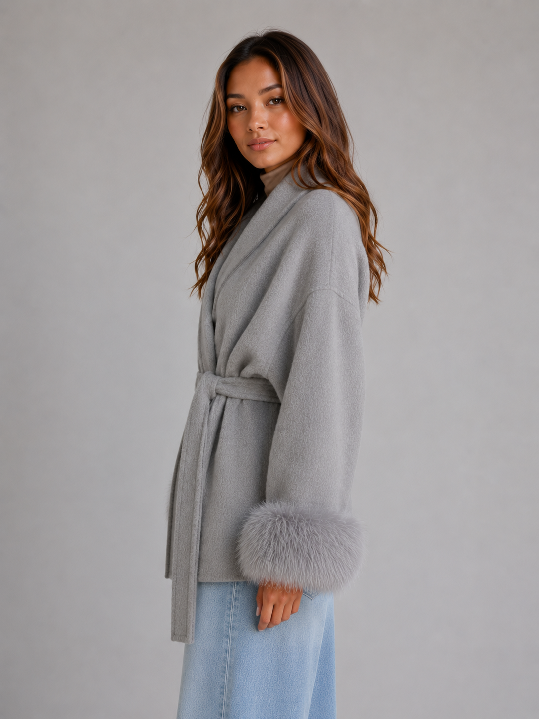 Joséphine | Manteau Laine Ceinturé