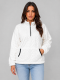 Xénia | Pull Peluche Demi-Zip