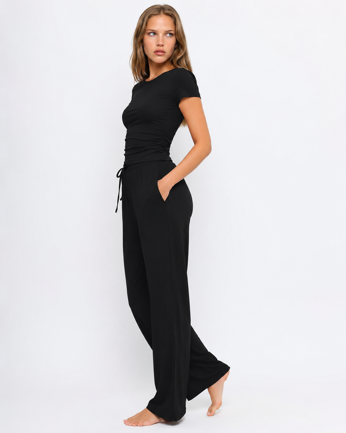 Dalia | Ensemble Détente T-Shirt et Pantalon Large