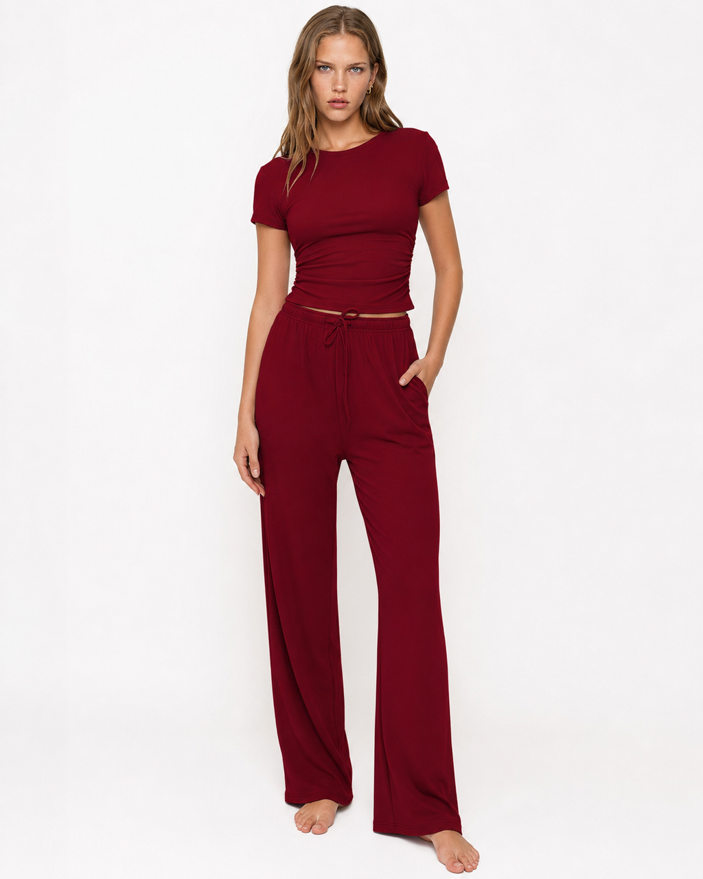 Dalia | Ensemble Détente T-Shirt et Pantalon Large
