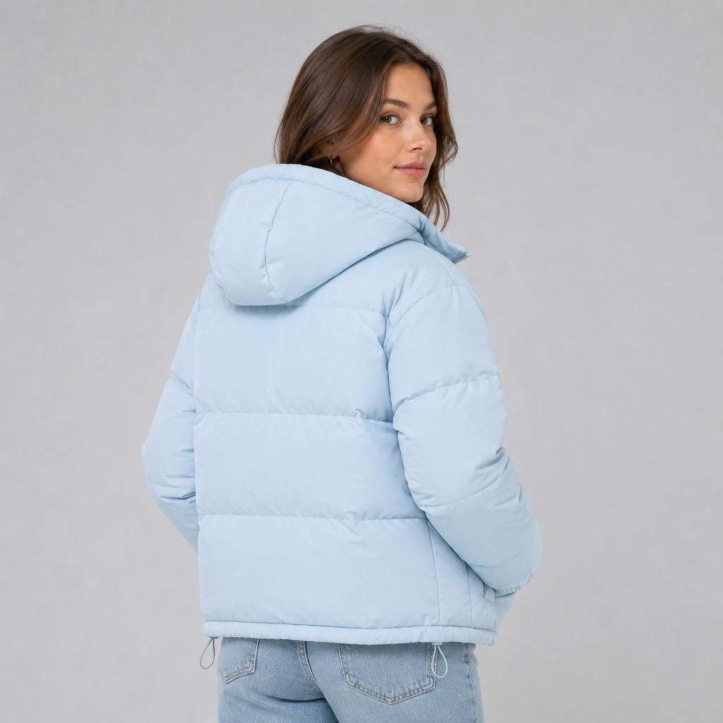 Edith | Veste Matelassée Zippée à Capuche