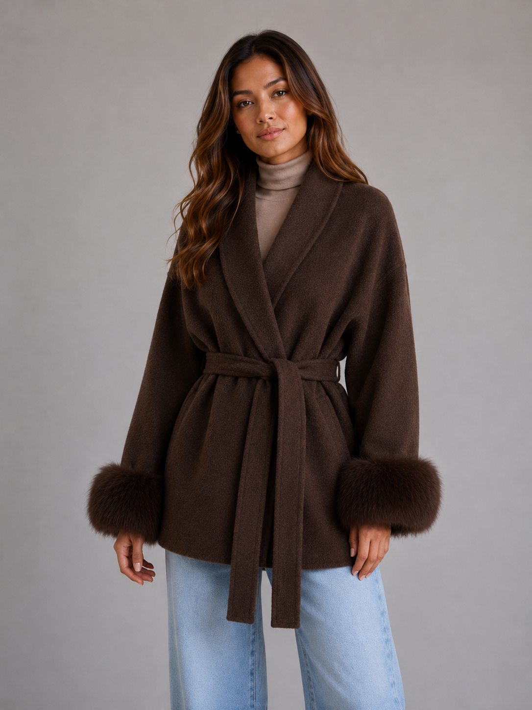 Joséphine | Manteau Laine Ceinturé