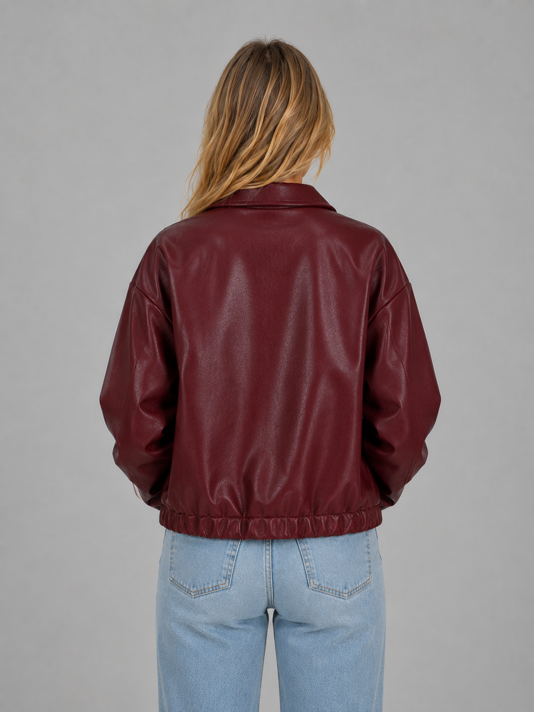 Lola | Veste Aspect Cuir Zippée Courte