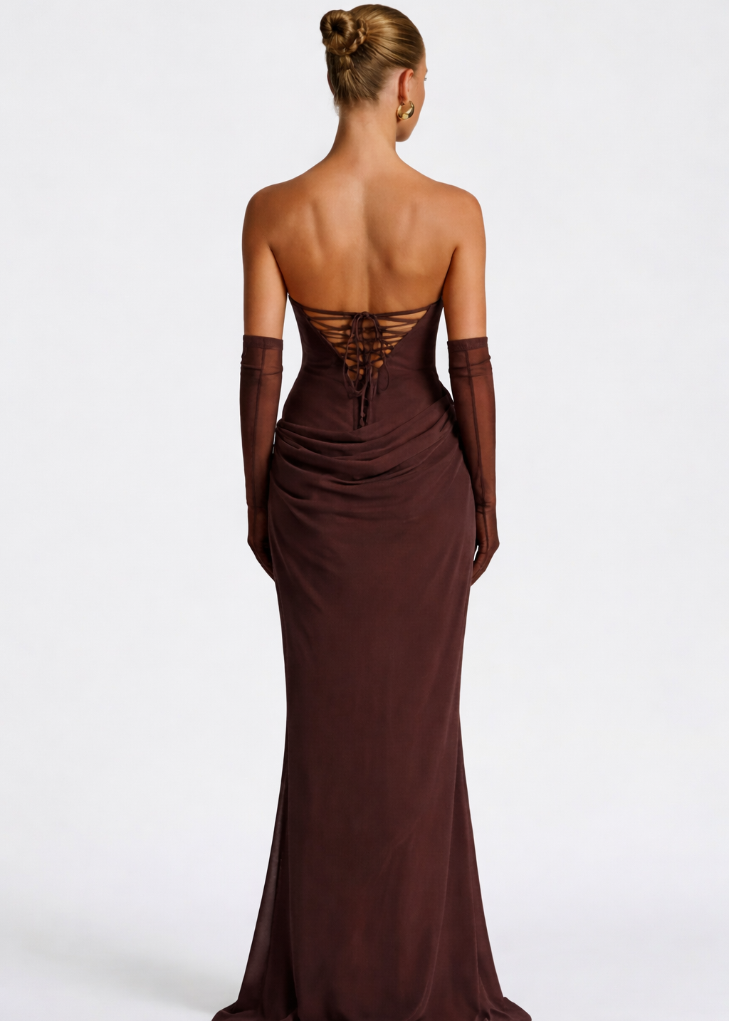 Orlane | Robe Longue Drapée Coupe Ajustée