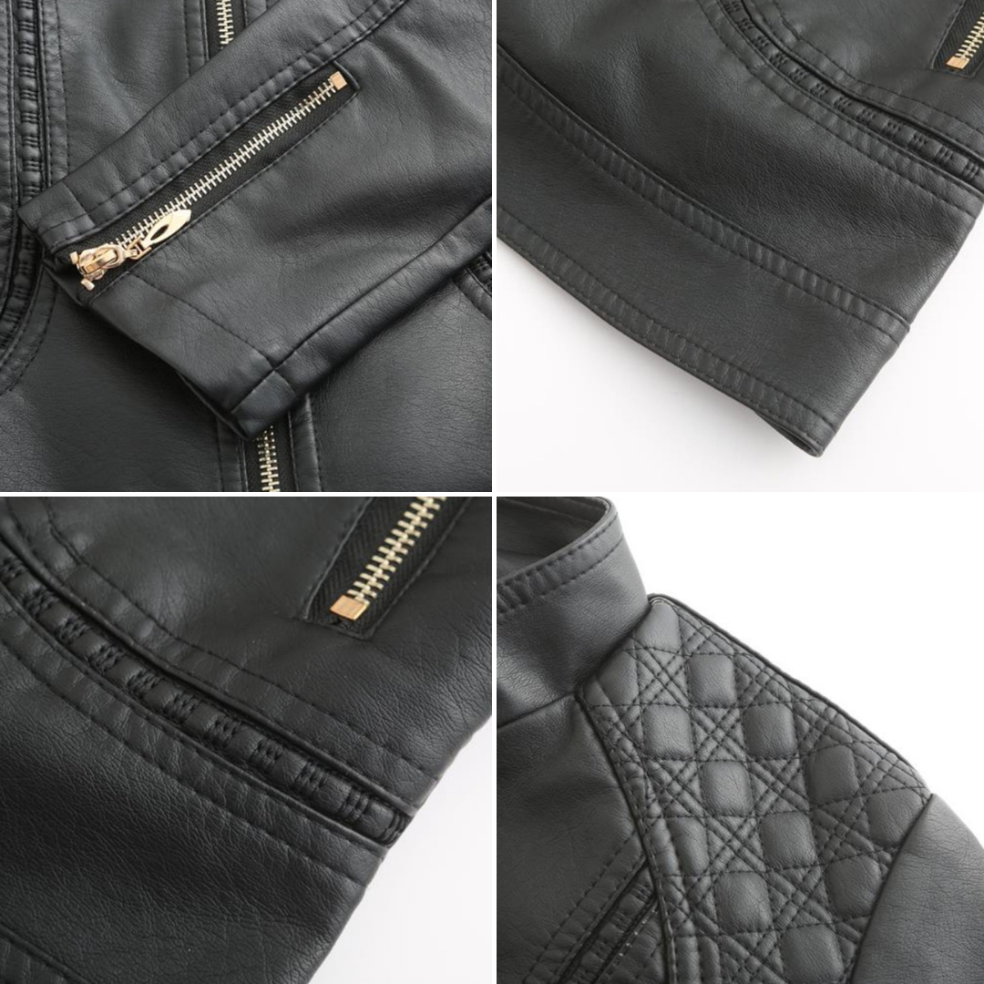Jacinthe | Veste Courte Col Montant Matelassée