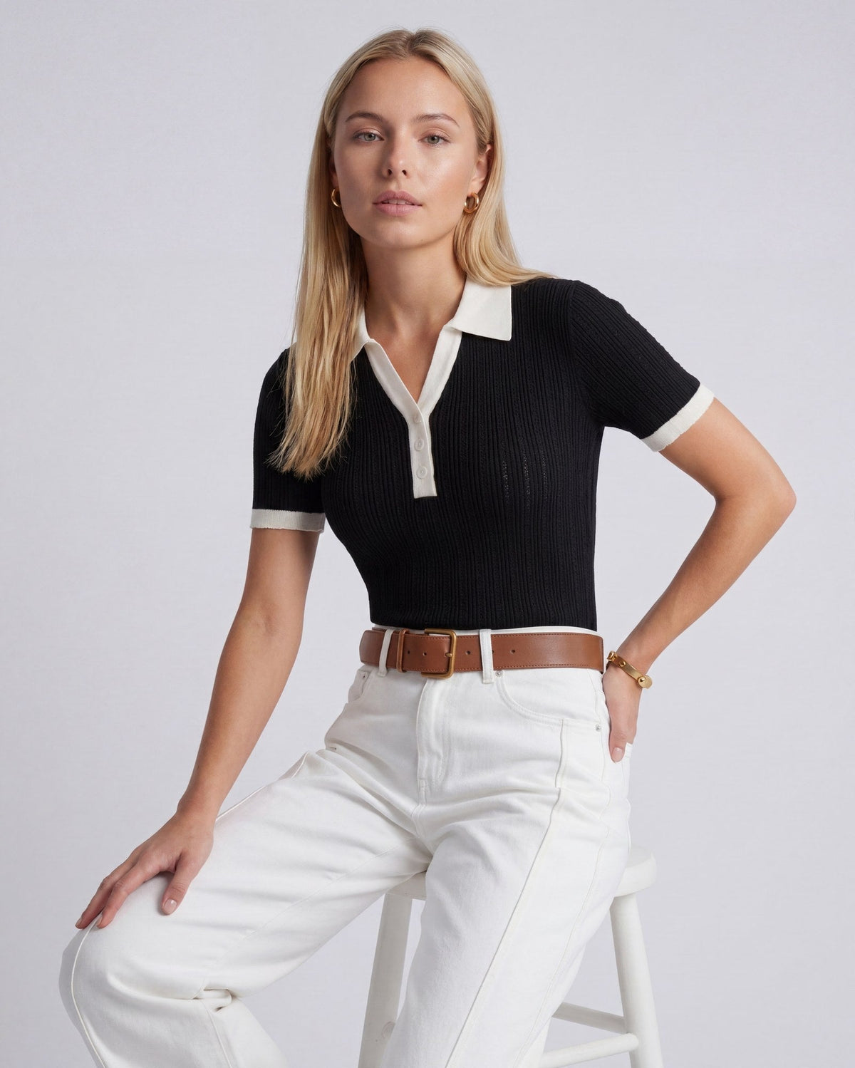 Berthe | Polo Col Classique Femme