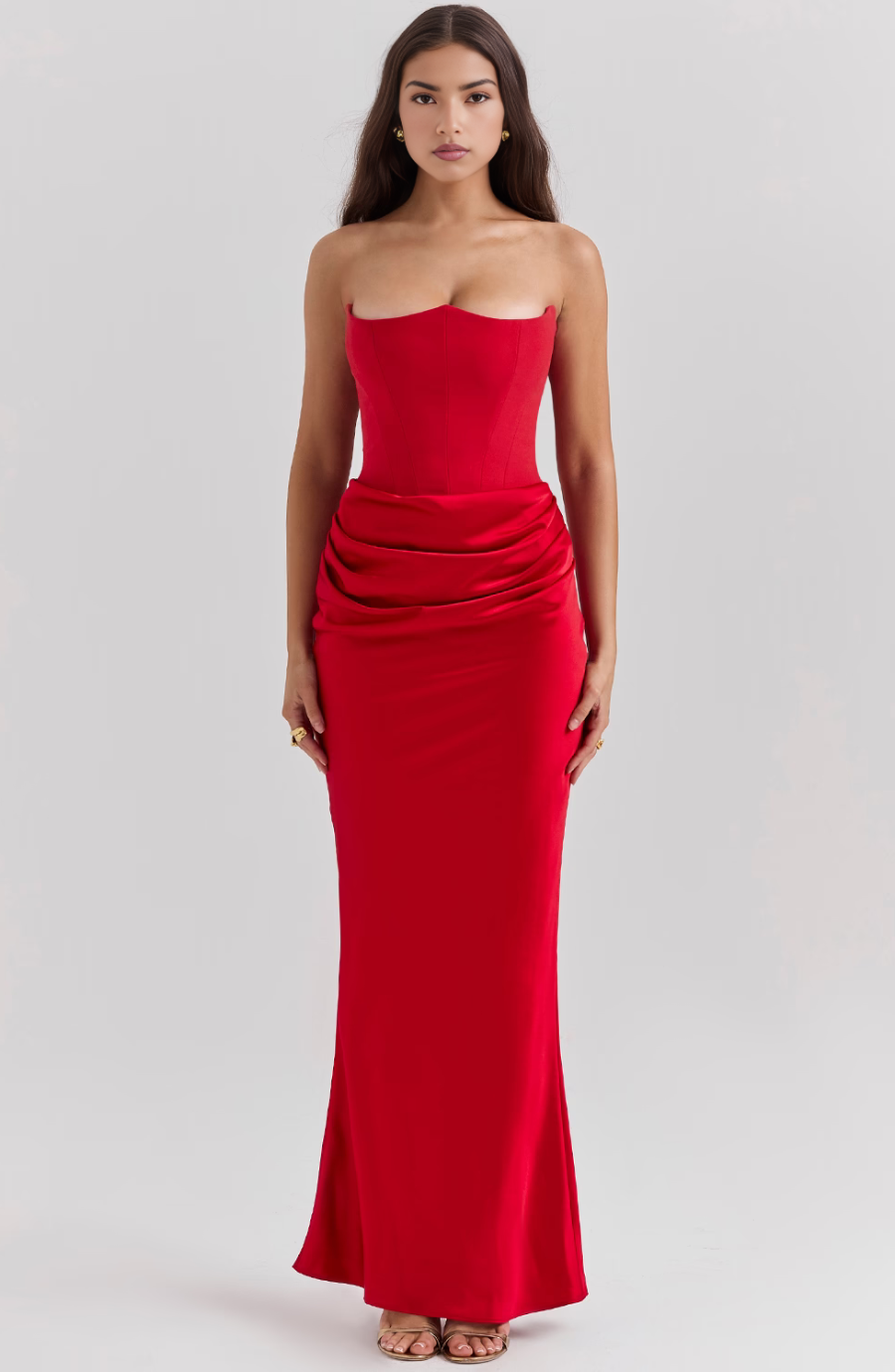 Nadège | Robe Maxi Bustier Sans Bretelles Femme