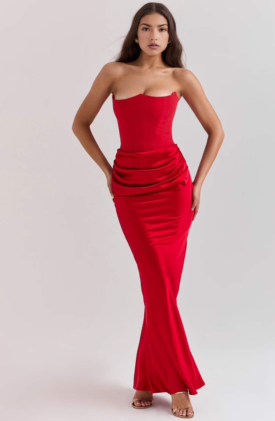 Nadège | Robe Maxi Bustier Sans Bretelles Femme