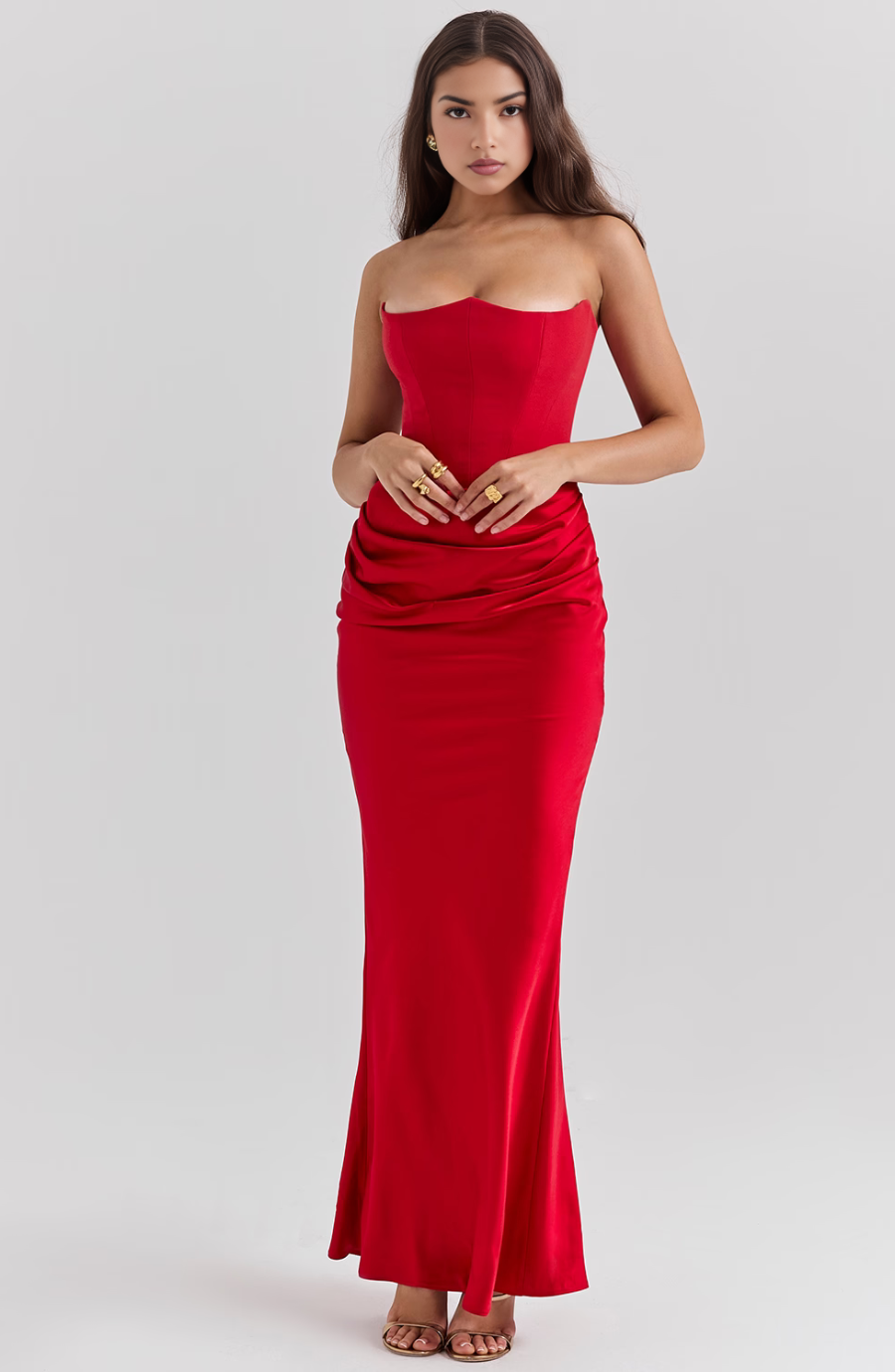 Nadège | Robe Maxi Bustier Sans Bretelles Femme