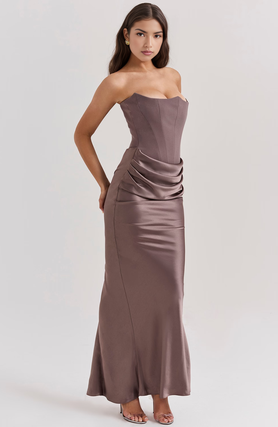 Nadège | Robe Maxi Bustier Sans Bretelles Femme