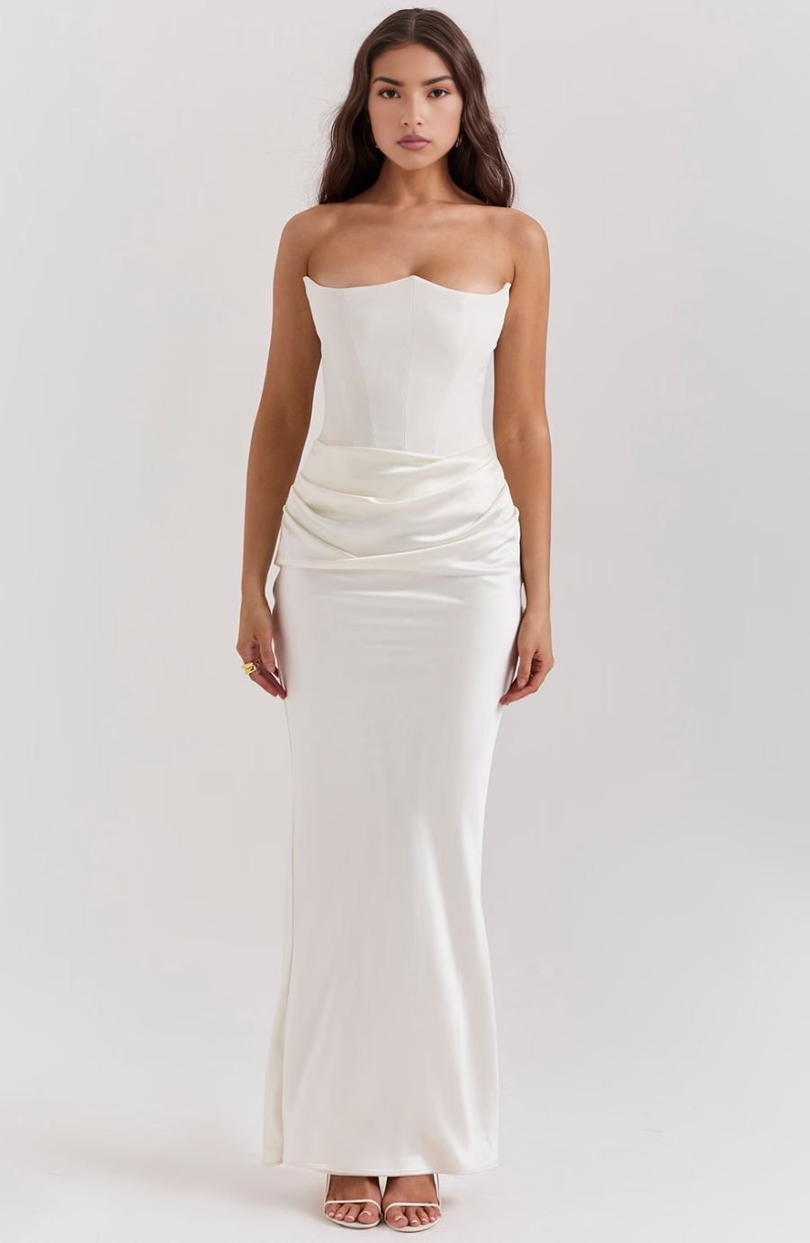 Nadège | Robe Maxi Bustier Sans Bretelles Femme