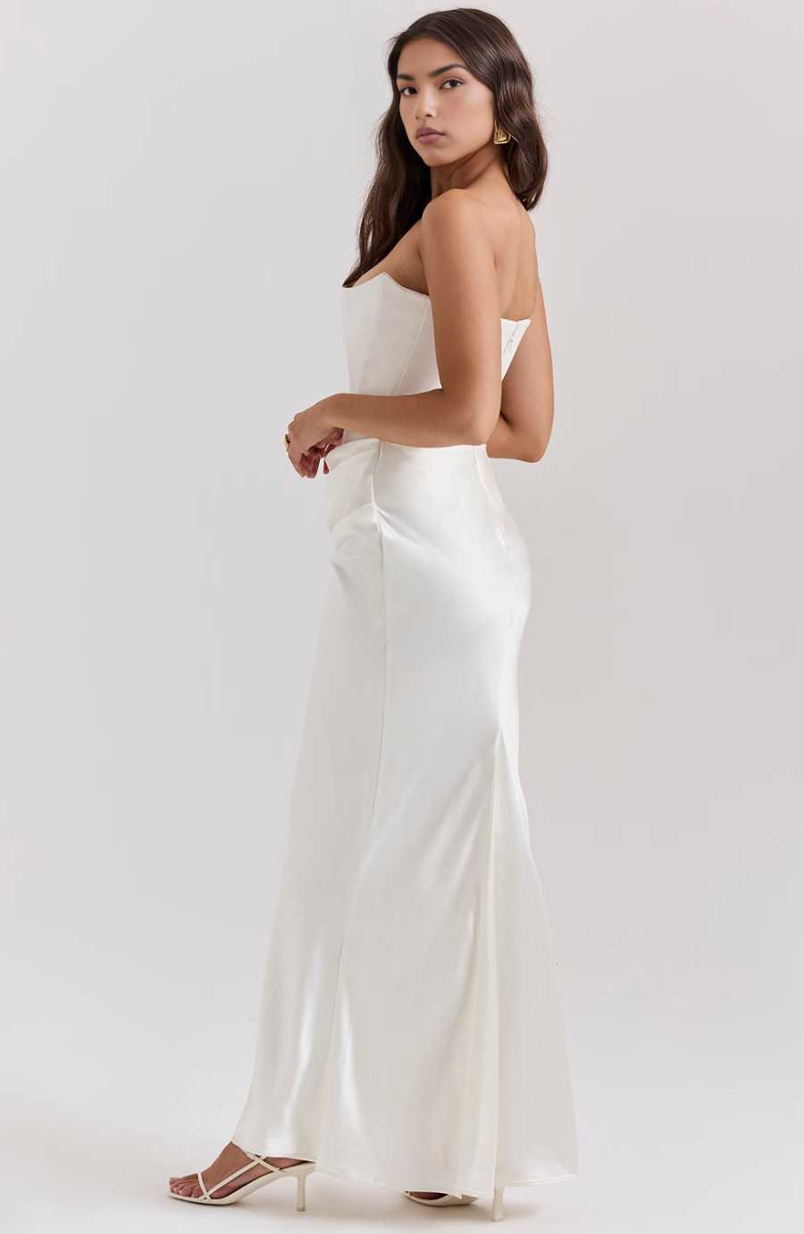 Nadège | Robe Maxi Bustier Sans Bretelles Femme