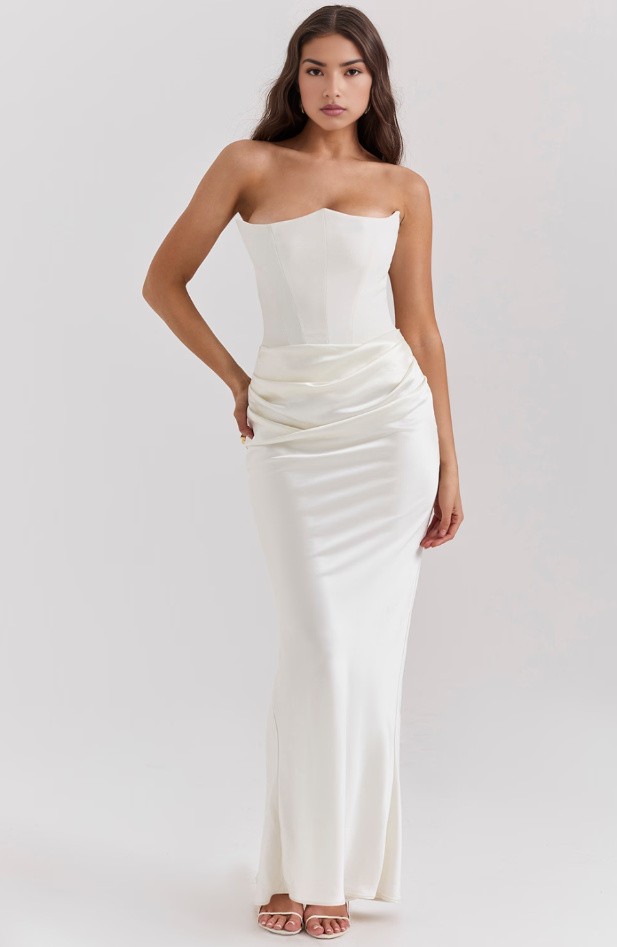 Nadège | Robe Maxi Bustier Sans Bretelles Femme
