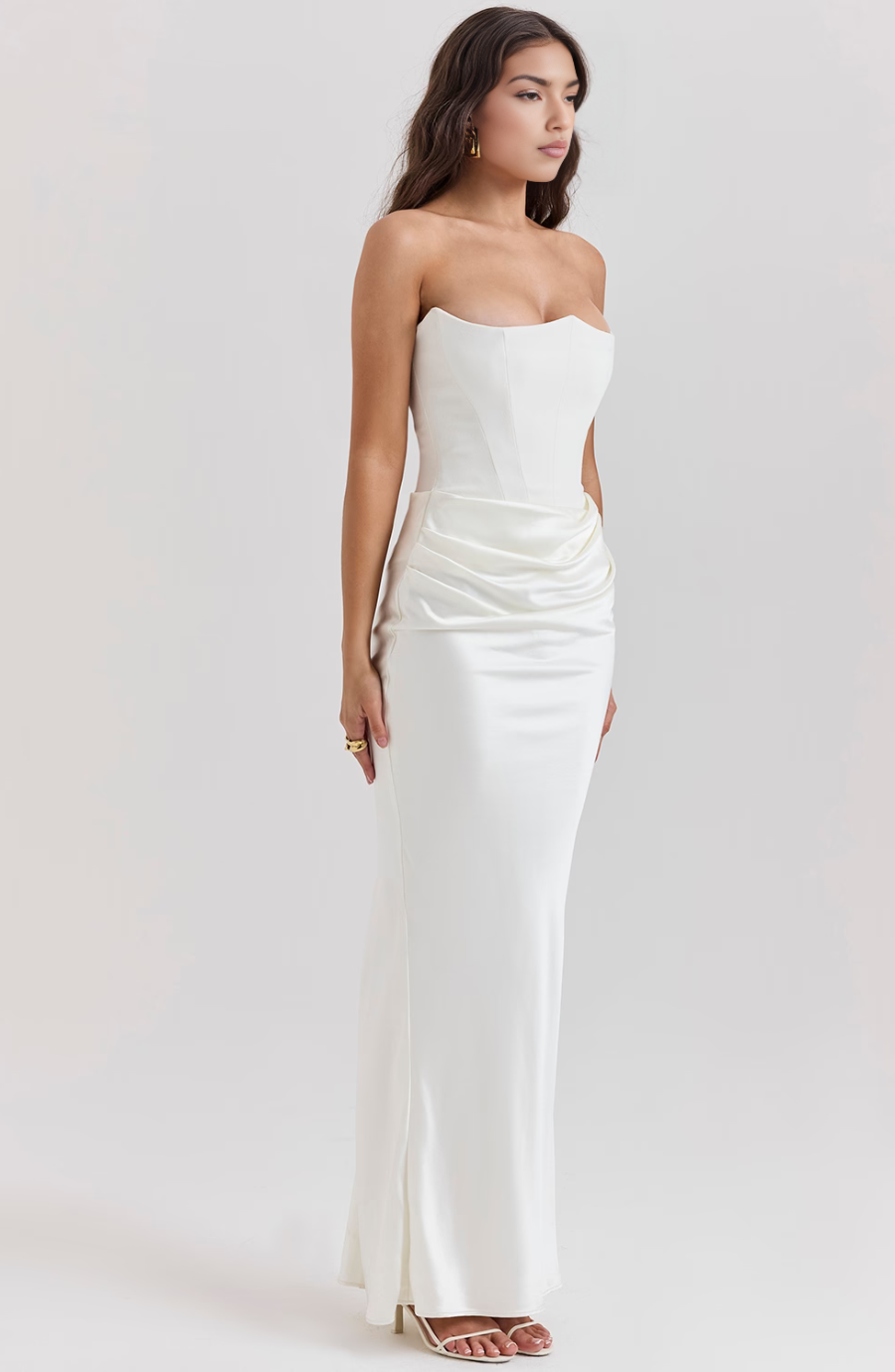 Nadège | Robe Maxi Bustier Sans Bretelles Femme