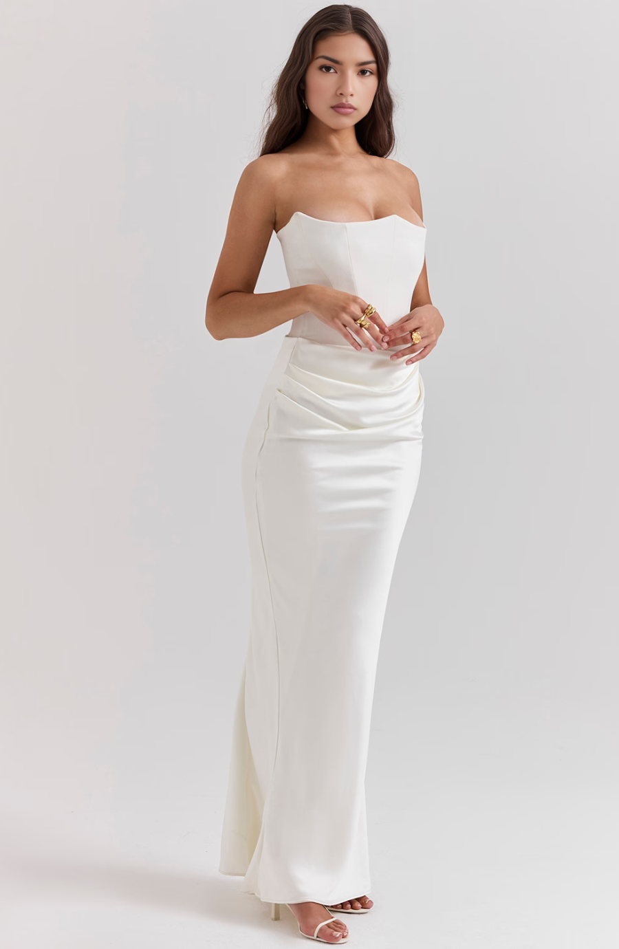 Nadège | Robe Maxi Bustier Sans Bretelles Femme