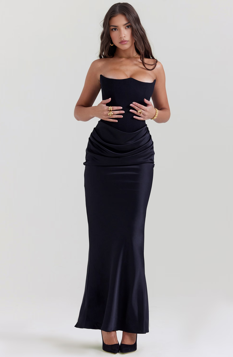 Nadège | Robe Maxi Bustier Sans Bretelles Femme