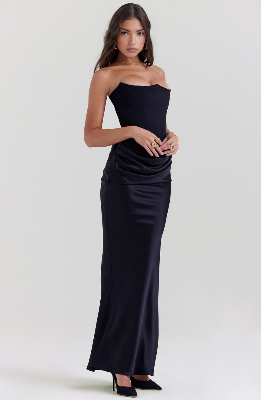 Nadège | Robe Maxi Bustier Sans Bretelles Femme