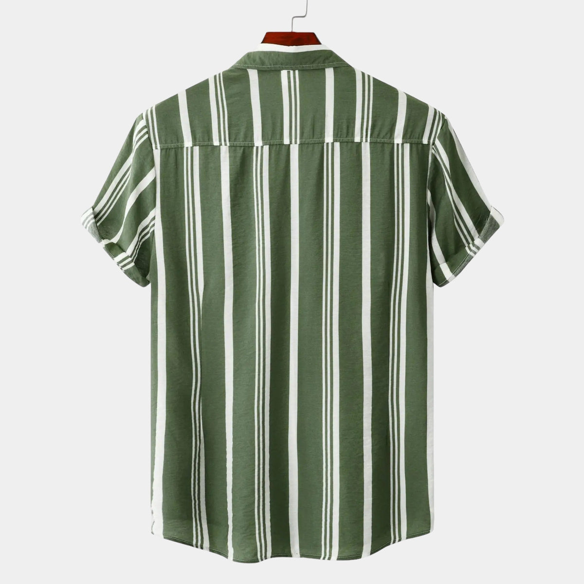 Ronan | Chemise Rayée Manches Courtes