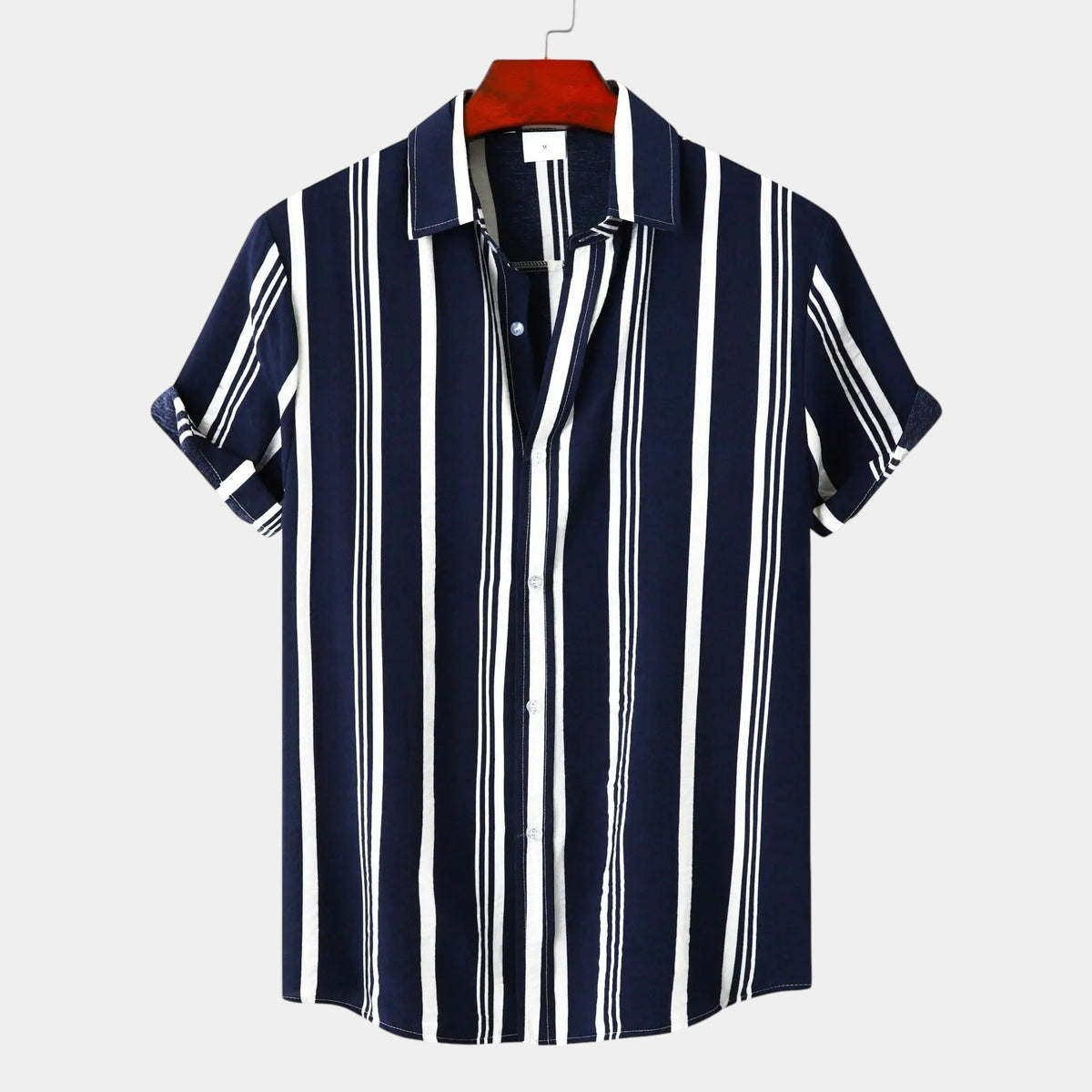 Ronan | Chemise Rayée Manches Courtes