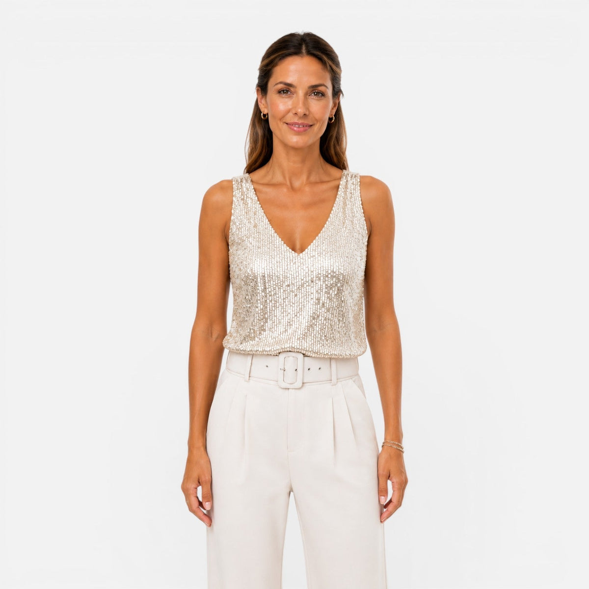 Aurélia | Top Sequins Col V