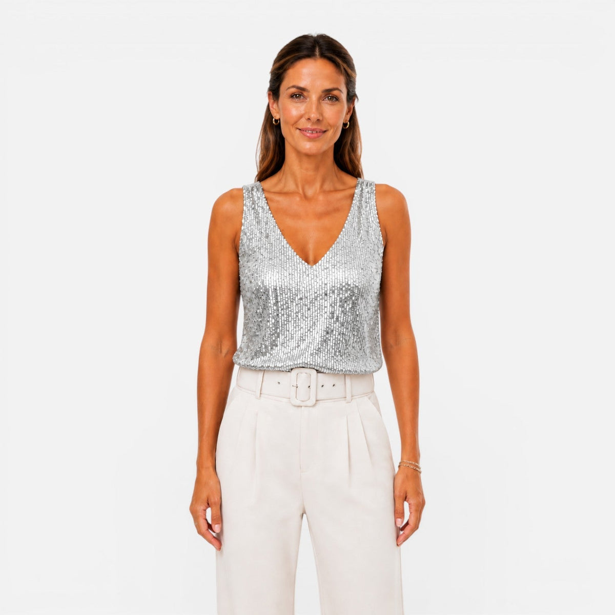 Aurélia | Top Sequins Col V