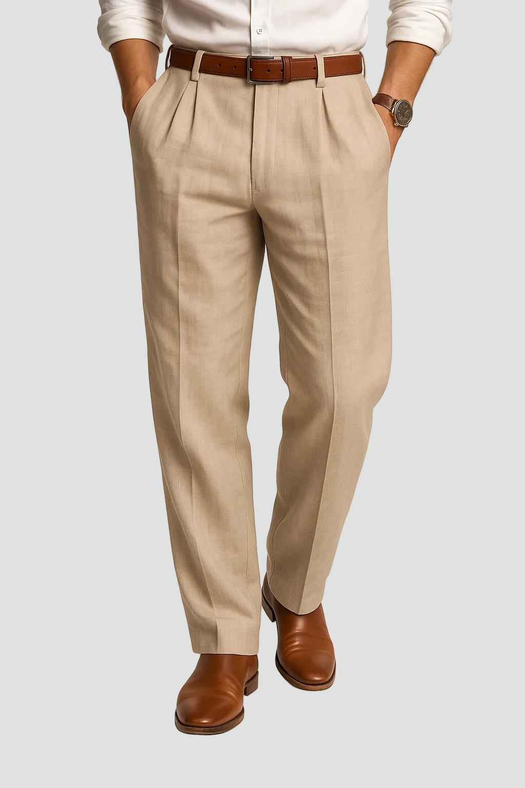 Gaétan | Pantalon Lin Coupe Droite
