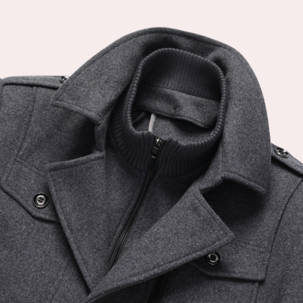 Cassien | Veste d'Hiver Thermique Col Coupe-Vent