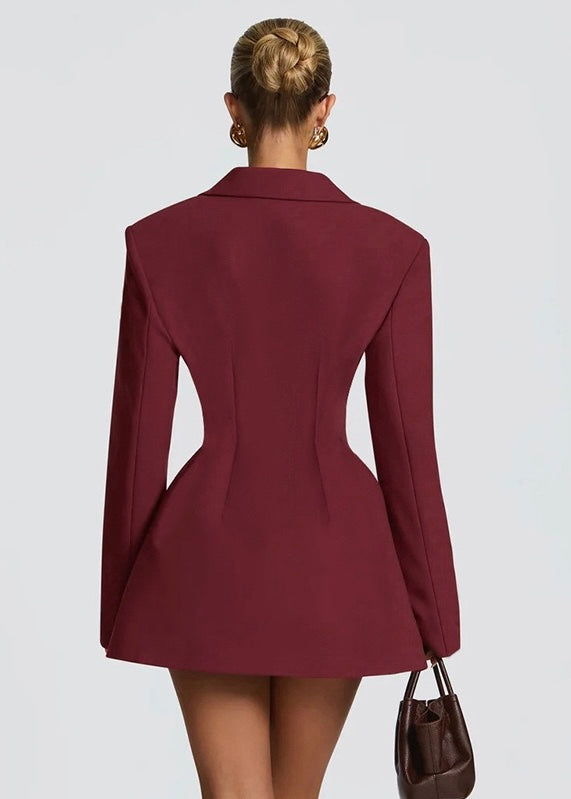 Esmée | Robe Blazer Courte Décolleté Plongeant