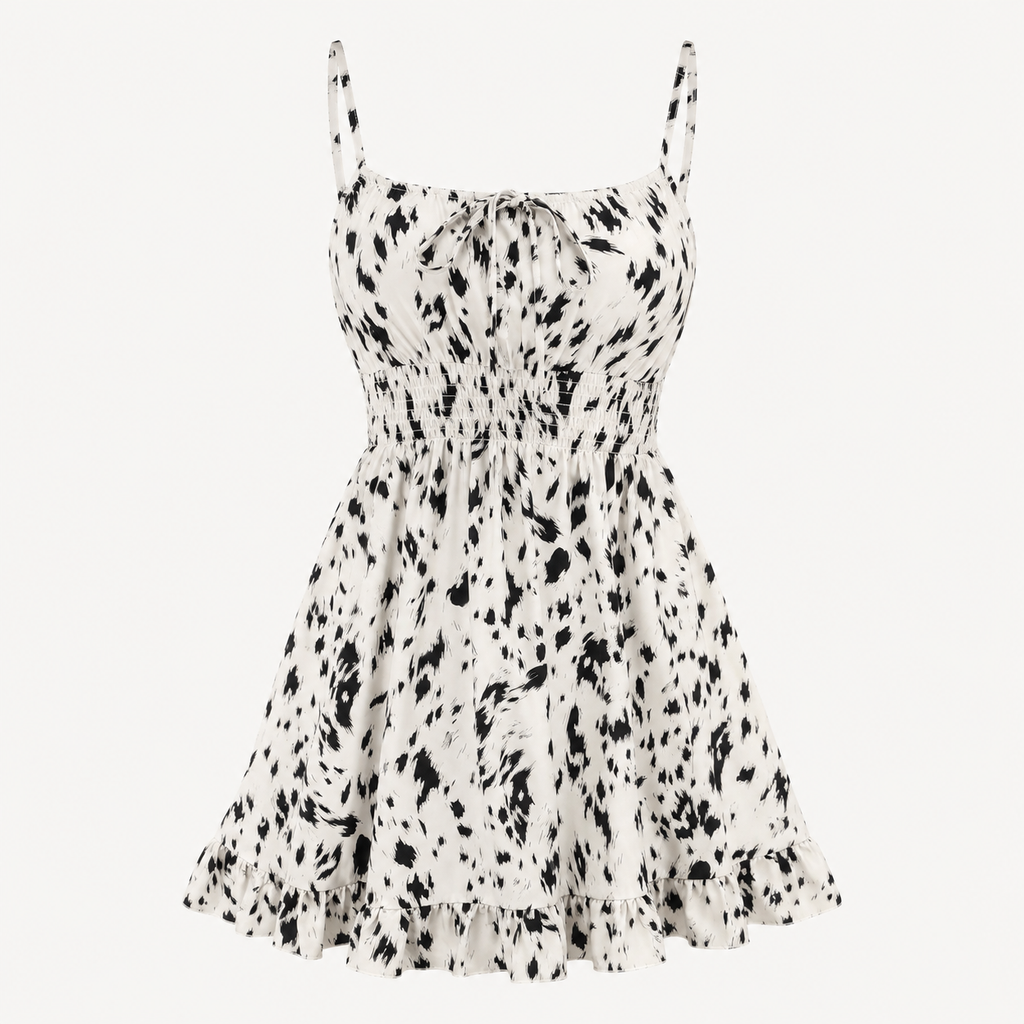 Wilhelmine | Robe Courte Caraco Froncée Femme