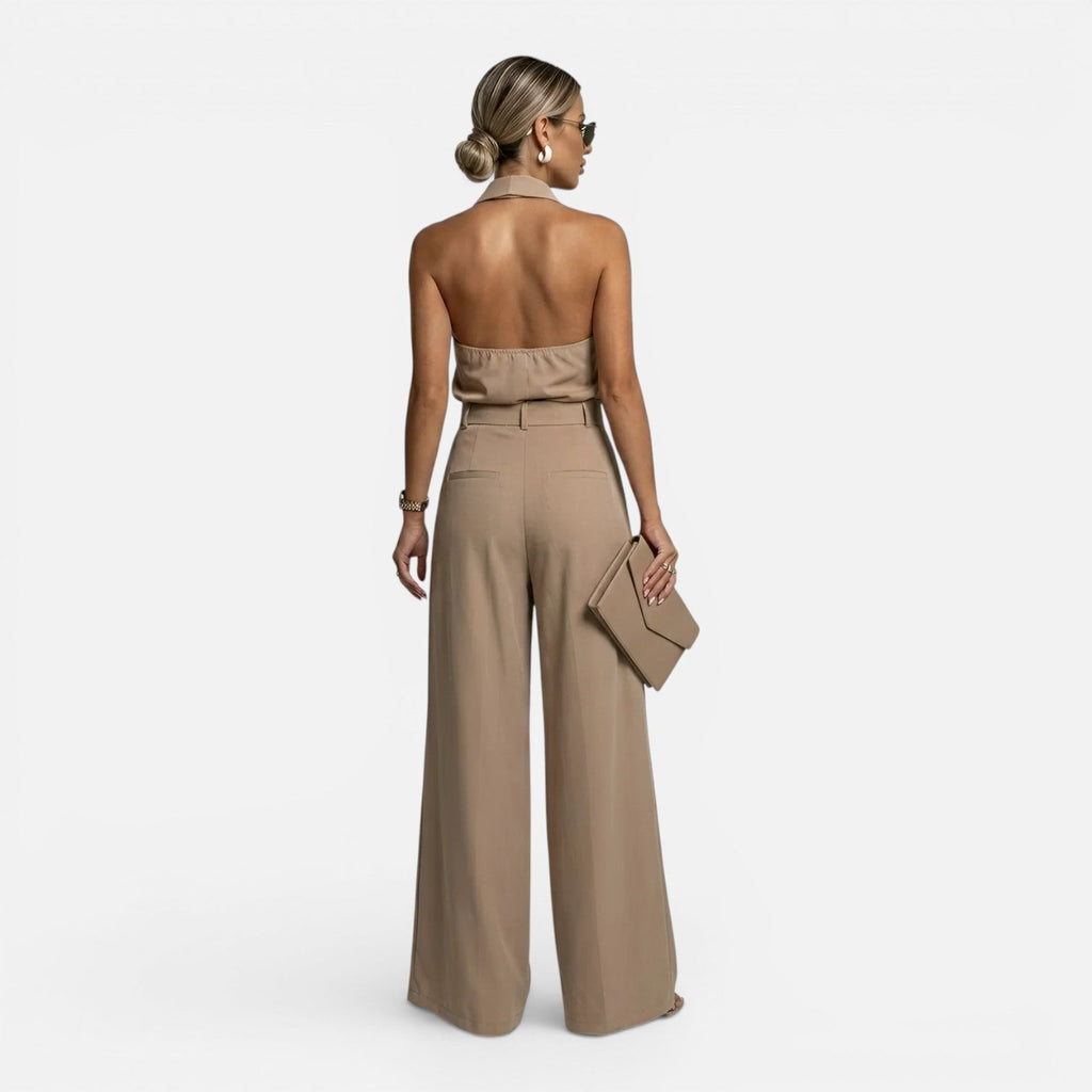 Sidonie | Combinaison Pantalon Large Dos Nu Femme