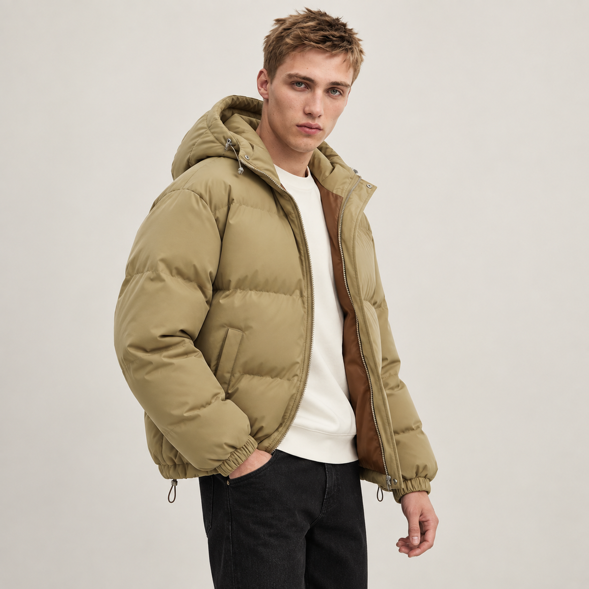 Edith | Veste Matelassée Zippée à Capuche