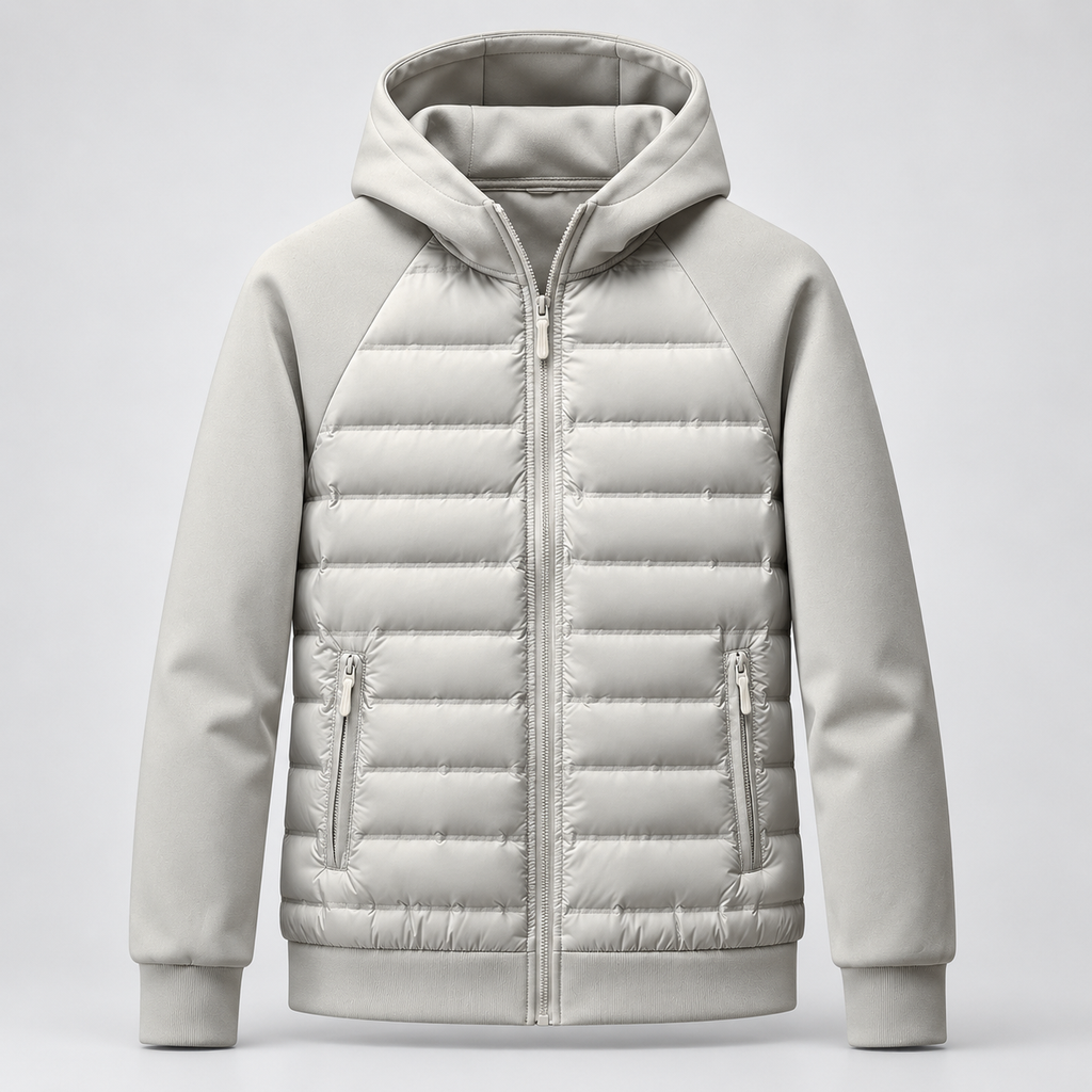 Gatien | Blouson Matelassé Zippé à Capuche