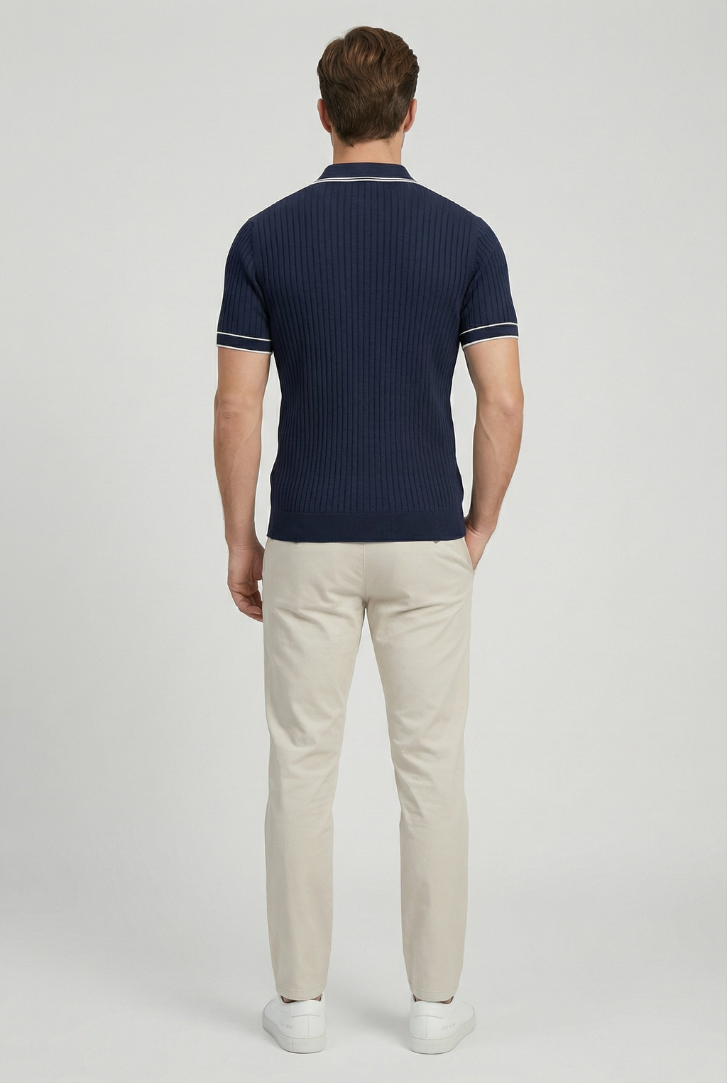 Roger | Polo Maille Col Contrasté