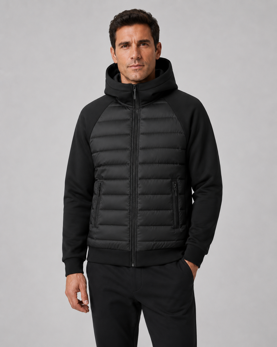 Aymeric | Veste à Capuche Zippée Hybride