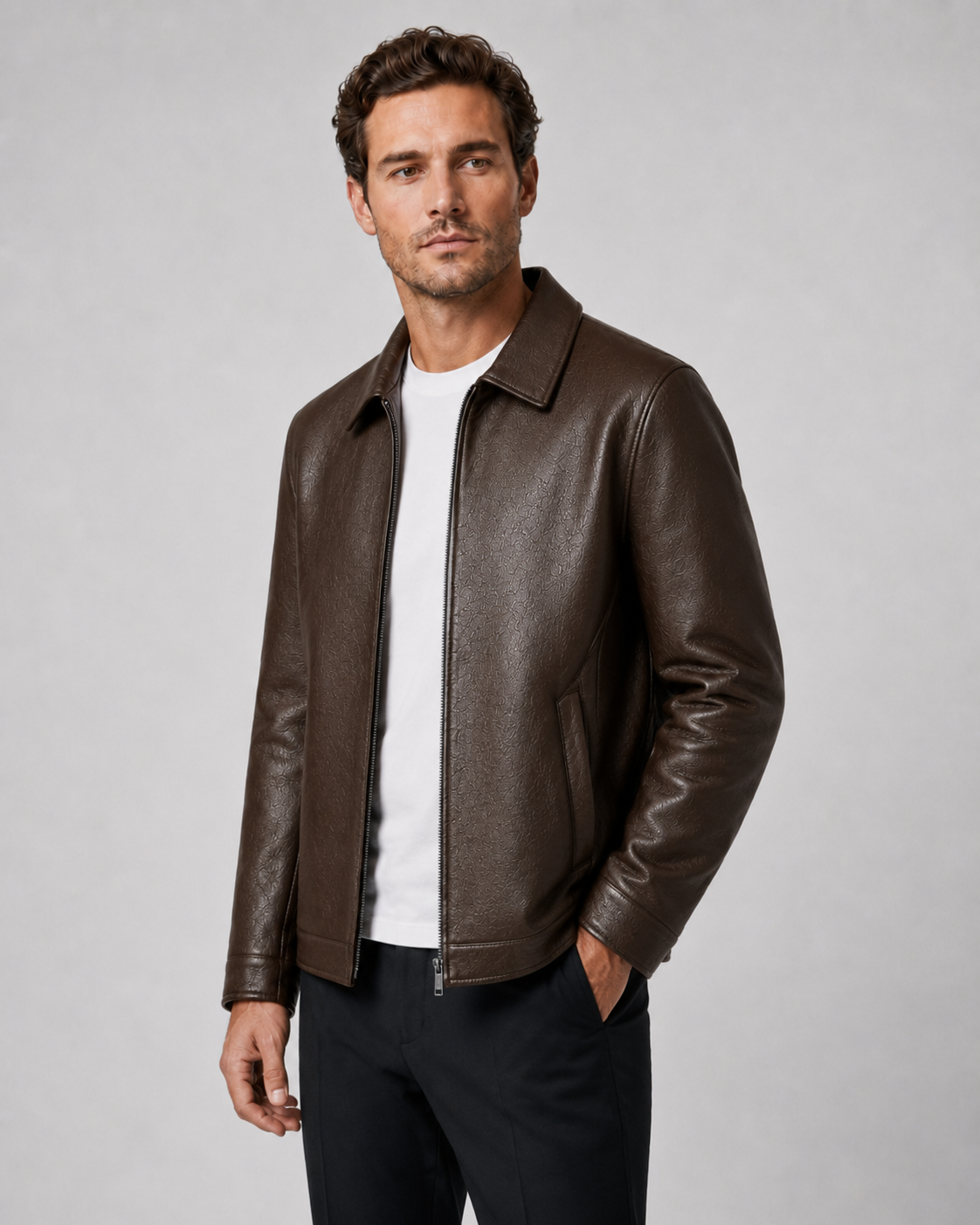 Loïc | Blouson Simili Cuir Zippé