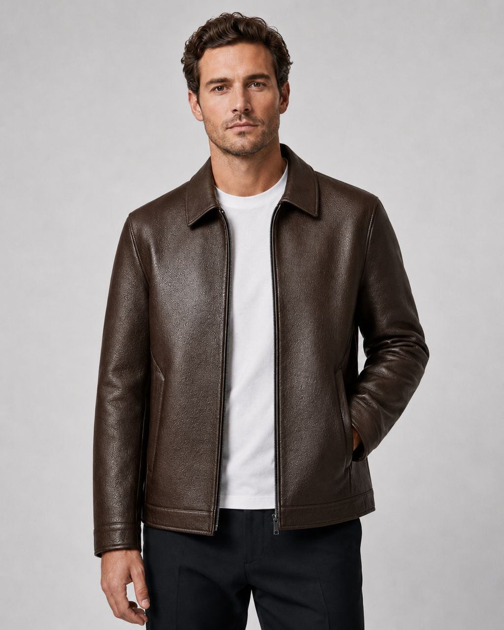 Loïc | Blouson Simili Cuir Zippé