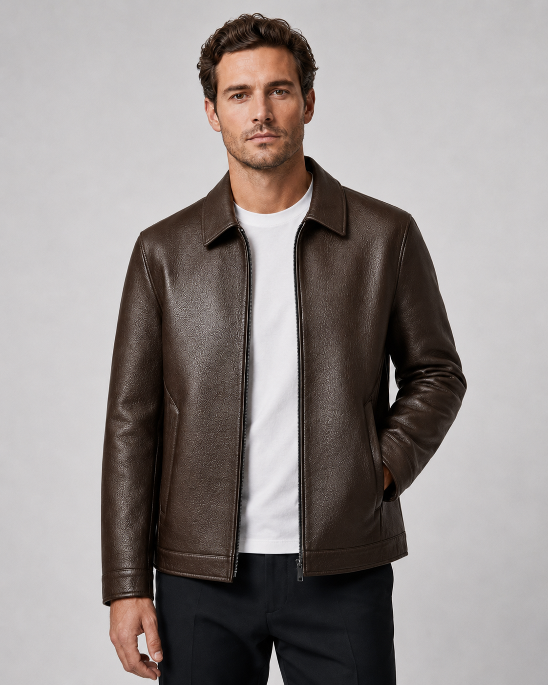 Loïc | Blouson Simili Cuir Zippé