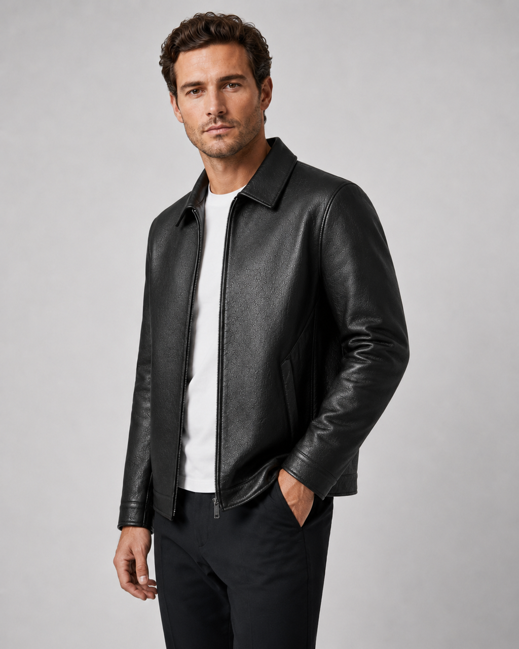 Loïc | Blouson Simili Cuir Zippé