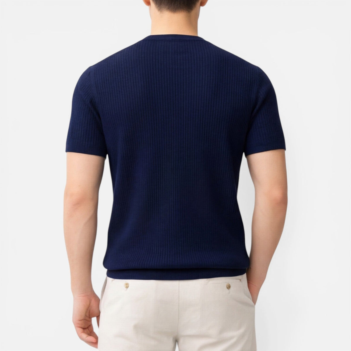 Jérôme | T-Shirt Maille Côtelée Slim