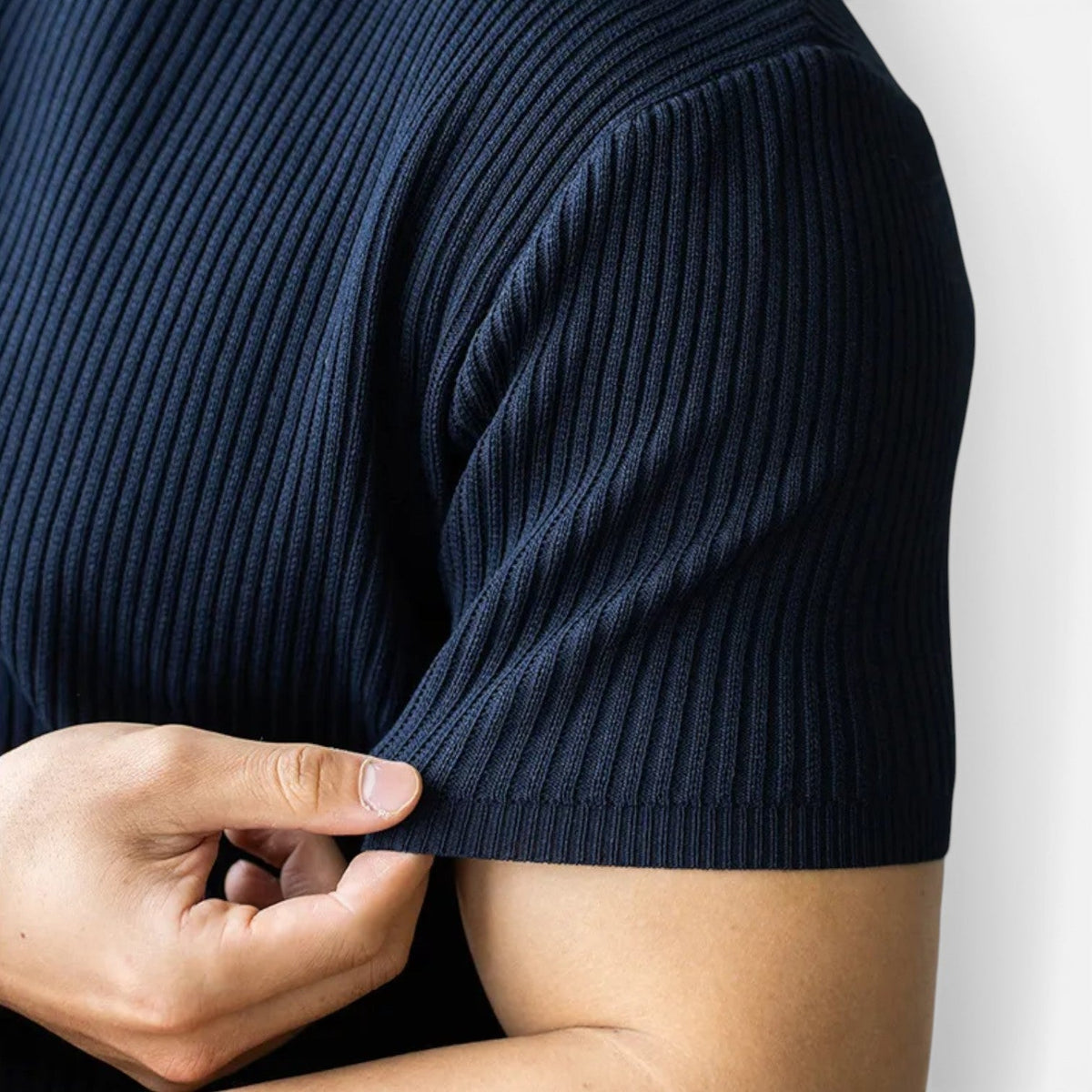 Jérôme | T-Shirt Maille Côtelée Slim