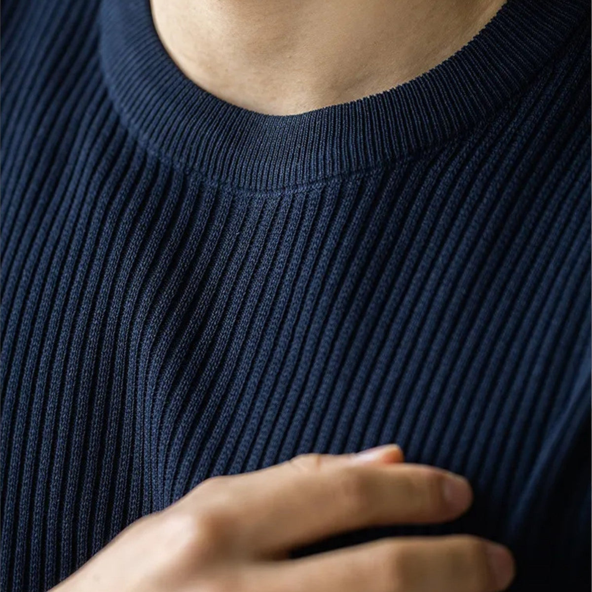Jérôme | T-Shirt Maille Côtelée Slim