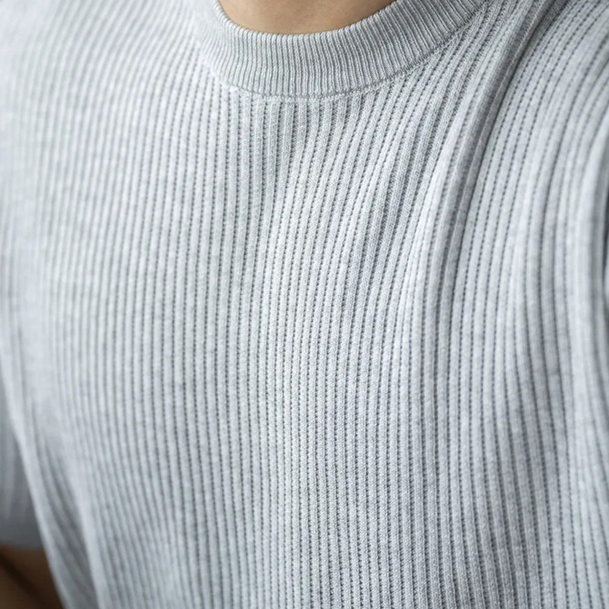 Jérôme | T-Shirt Maille Côtelée Slim